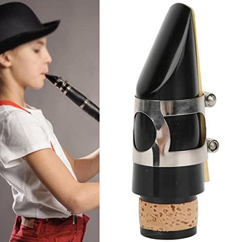 Sorandy Embout de Saxophone pour Clarinette avec Son Pur et Longue Durée de Vie pour les Clarinettistes, Matériau ABS Noir, Cadeau Idéal pour les Amateurs de Musique