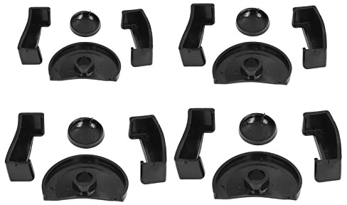 Vise Pad Set, 4 Sets Soft Rubber Protector Cover for Small Vice, Skid Proof Accessory Tool Kit with 16Pcs Vise Jaw Pads, Durable Non - Slip Rubber Material for Parallel Jaw Vice an
