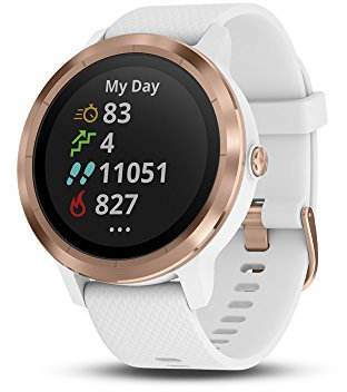 Garmin Gps-fitness-smartwatch Vivoactive 3, Weiß/Rosegold, M, 010-01769-05