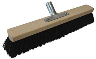 Saalbesen reines ROSSHAAR mit Stielhalter (10 Stück, 50 cm)