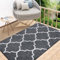 Homaxy rutschfest Fußmatte Waschbar Schmutzfangmatte Fussmatte Aussen Pflegeleichte Sauberlaufmatte Türmatte für Innen & Außen - 80 x 120 cm, Schwarz Geometrie
