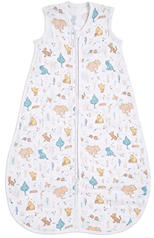 aden + anais™ light sleeping bag 1TOG muslin winnie in the woods (0-6m) (The woods, 6-18 Months)