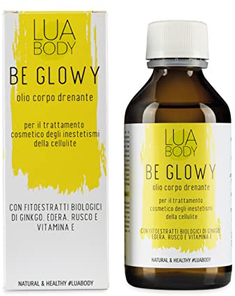 Lua Body Olio Anticellulite Forte Drenante Biologico – per Corpo Rassodante Tonificante – Trattamento Snellente – Oli Essenziali Stimolanti per Combattere la Buccia d’Arancia - 100% Naturale - BIO