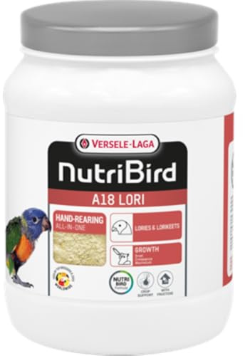 Versele-Laga NutriBird A18 Lori | 800 g | Alimento de cría a mano para Loris y Loriculus | Para un desarrollo saludable de las crías | Con estabilizadores de flora intestinal y prebióticos