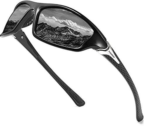 Perfectmiaoxuan Fahrradbrille Polarisierte Sonnenbrille Herren Damen, Vintage Elegant Brillengestell Klassisch, HD-Pilotobjektive,Golf Fahren Angeln Reisebrille Outdoor-Sportarten Mode Sonnenbrille