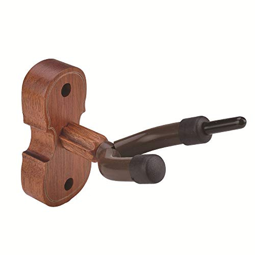 Oikabio Nuovo supporto da parete per violino con supporto ad arco per casa e studio (mogano)