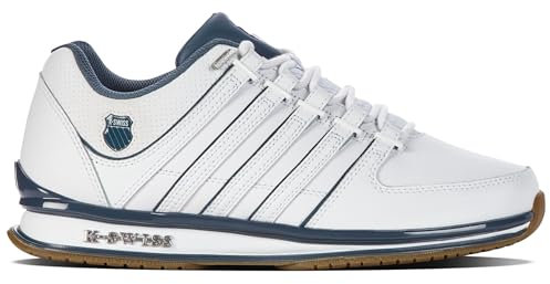 K-Swiss Herren Rinzler Sneaker, White/Orion Blue/Gum, 44.5 EU