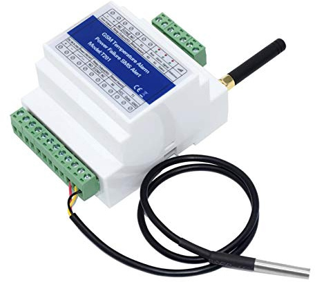 KOCAN GSM T201 GSM-reläomkopplare åtkomstkontroll 2G/3G/4G GSM-temperaturlarm strömfel SMS-larm 2 temperatursensor