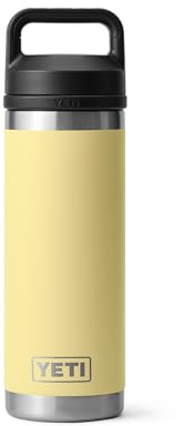 YETI Rambler 18 oz Bottle, Leakproof, Vacuum Insulated, Stainless Steel with Chug Cap, Daybreak Yellow