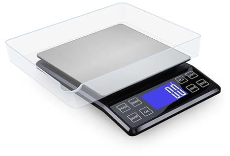 Básculas de cocina, Báscula De Cocina Alta Precisión 3 Kg/5 Kg/10 Kg, 0,1 G, For Alimentos Y Café, Electrónica, Resistente Al Agua, Con Bandeja 50,para oficina escuela hogar(10kg rechargable)