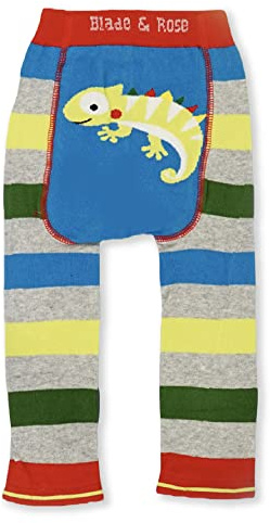 Blade & Rose Chameleon Leggings | 3-4 Years | Toddler and Baby Knit Leggings Multicoloured Stripes