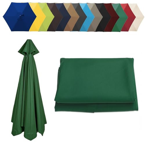 Rechange Toile De Parasol De Jardin À 6 Nervures/8 Nervures, Auvent De Rechange Pour Parasol De Terrasse (200cm/2.7m/300cm) - Épais Et Résistant - Toile De Parasol Deporté - Pour Plage/piscine/Jardin(