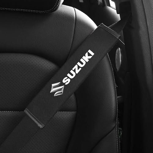 AUJSHDH 2 Pezzi Auto Cuscinetti Cintura Sicurezza, per Suzuki Vitara 2016-2023 Removibile Auto Cintura di Sicurezza Protezione Copertura Copri, Traspiranti