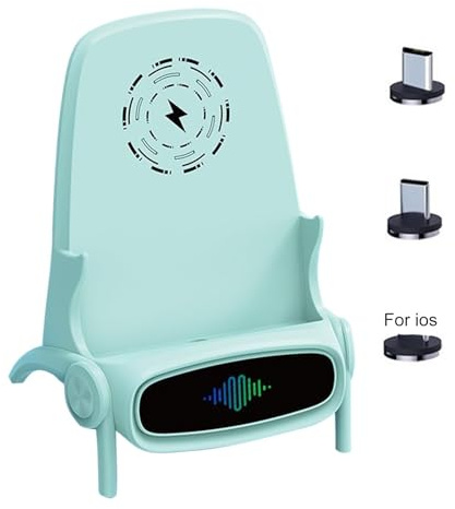 Tewzafiya Chargeur de téléphone sans fil pour chaise,Chargeur de téléphone de chaise | Support de chargeur sans fil,Support de téléphone de bureau, station de charge rapide pour