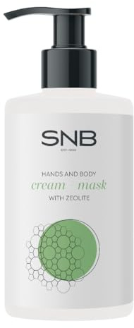 SNB Professional Crema Maschera con zeolite 250 ml - Cura rivitalizzante con ittiolo ed estratti di erbe - Maschera lenitiva per piedi e mani con olio di eucalipto | Maschera per mani e corpo
