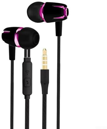 Oceanlend Auriculares intrauditivos con cancelación de ruido avanzada y ajuste cómodo para un uso prolongado (negro y rosa)
