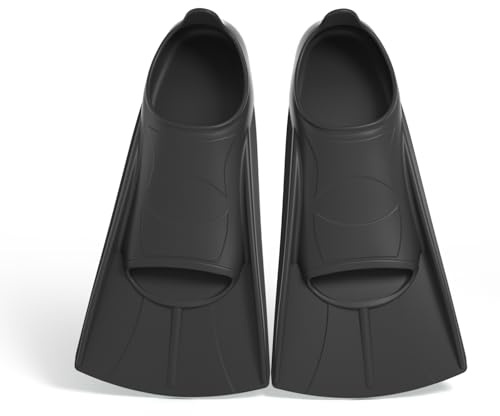 YushengTai simfenor silikon, korta fenor, silikon snorkelfenor, korta dykfenor barn vuxna, simfenor träning, fenor unisex fenor