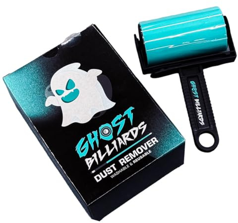Ghost Billiards Table Dust Remover – Washable Roller Cleaner for Pool, Billiards, and Gaming Tables – Reusable Lint & Dust Cleaning Tool, Felt Safe, Cue Sports Accessory