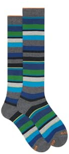 Gallo Calze lunghe fantasia righe multicolor AP103413 pirite/giada
