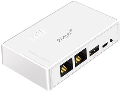 Nätverksskrivarserver som delar dator USB-skrivare server nätverksenhet RJ45-skrivare