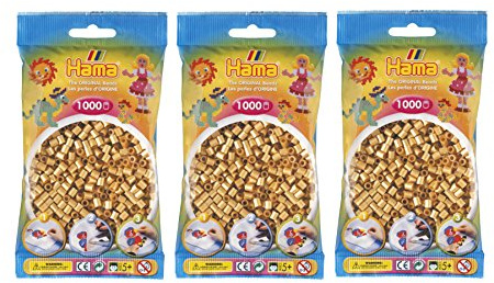 Hama Lot de 3000 perles Midi (3 x 1000 pièces) - Couleurs assorties