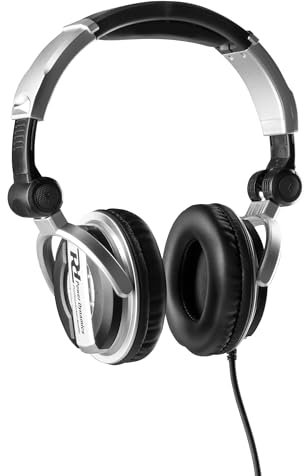 Power Dynamics PH510 Casque DJ, Accessoire Pro, Haute Qualité, Matériel Professionnel, Facile à Transporter, Pilotes 50mm pour SPL Élevés, Adaptateur à Visser 3,5-6,35 mm