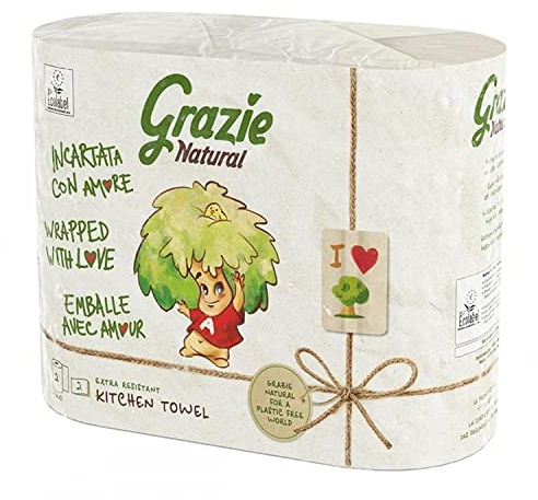 Serviette Pack Papier absorbant 2 rouleaux 2 unités