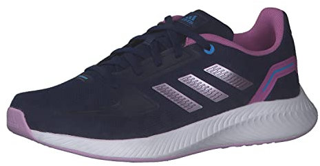 adidas Runfalcon 2.0 K Sneaker, Dark Blue Matt Purple Met Pulse Lilac, 37 1/3 EU