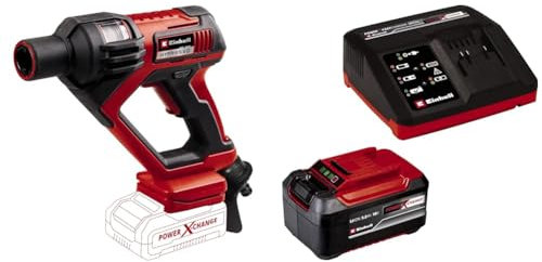 Einhell Akku-Druckreinigerpistole Hypresso 18/24 Li Power X-Change (18 V, 24 bar, zur mobilen Reinigung und Bewässerung, 240 L/h, inkl. Zubehör, inkl. 5,2 Ah Akku und Fastcharger)