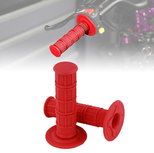 Runfarr 1 Paire Poignee Moto,22mm Poignee de Guidon Moto pour Surron Talaria Sting E-Ride Pro SS/S Electric Dirt Bike KLX XR CRF SSR YZ TTR RMZ Enduro Motocross Pit Bike Dirt Bike-Rouge