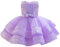 Miipat Bébé Fille Robe Bambin Princesse Tulle Sequins sans Manches Formelle Fleur Fille Robe pour La Fête Anniversaire Mariage Violet Clair 120 4-5 Ans