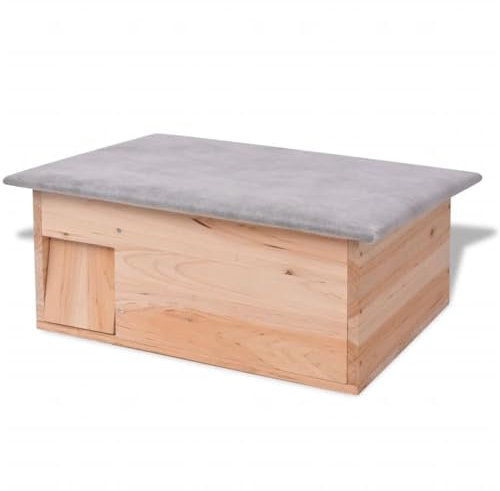 Xichuzi Casa para erizos, Comida Hamster, Casa para Conejos, Casa De Gatos, de Madera 45x33x22 cm