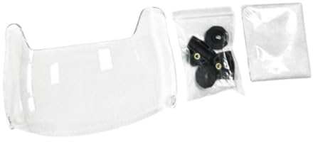 KQFCAZRE Visière de Football Américain, Visière de Rugby, Facile à Installer, Adaptée Au Port de Lunettes, pour Casques de Football Américain Enfants, Masque F, Clair