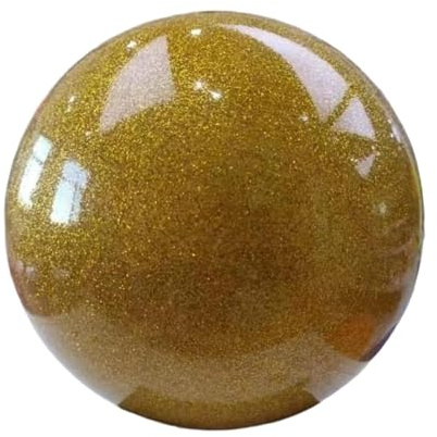 Oshhni Ballon de Gymnastique Rythmique de 15 cm - Équipement de Gym Professionnel - Petit Ballon Rythmique pour la Pratique, l'entraînement, la Danse et, Or