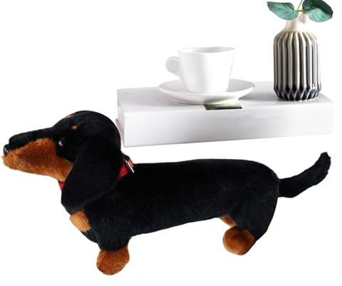 Générique Peluche en Forme De Teckel | Jouet en Peluche Chien à Câliner en Forme de | Animale en Compagnon de Jeu | pour, Adultes, Chambre, Maison, Canapé, Lit, Salle De Jeu, Voiture