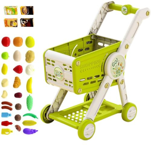 Carrito De La Compra De Juguete Carrito De La Compra con Juego De Alimentos