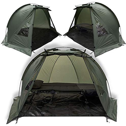 DNA Karpfen Angeln Zelt Tag Zelt Schutz 1-2 Mann Angel Zelt + Boden Blatt und Klammer