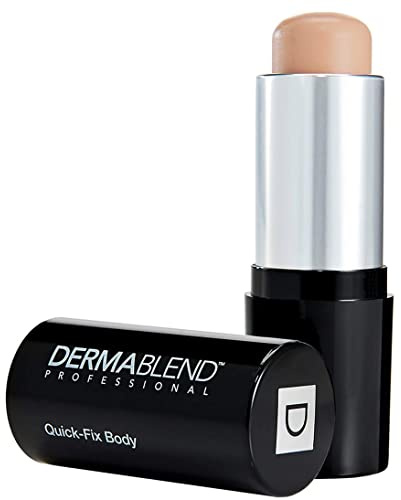 Dermablend Quick-Fix Body Makeup Full Coverage Foundation Stick, Water-Resistant Body Concealer for Imperfections & Tattoos, 0.42 Oz