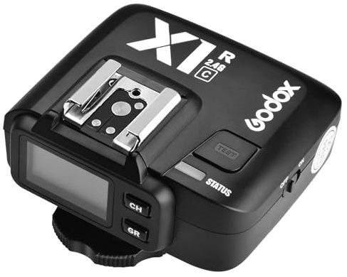 Godox X1R-C E-TTL 2.4G High Speed Sync Wireless Remote Flash Trigger Receiver Compatible for Canon Camera, 1/8000s, 5 Groups and 32 Channels,2.4G Wireless X System