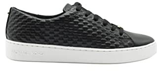 MICHAEL KORS Damen Keaton Lace Up Sneaker, Schwarz, 38 EU