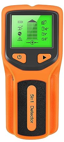 Dewedrt Metal Detector 5 in 1 Scanner da Parete Cercatore di Legno CA Cavi di Profondità Tracker di Cassa Elettrica Rilevatore di Parete C