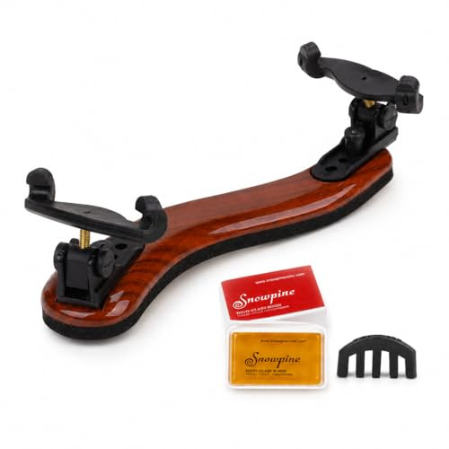 Ecotown Repose-épaule pour violon – Bois d'érable réglable pour violons 4/4 et 3/4, altos 30,5 cm et 33 cm – Pliable, Confortable, Hauteur réglable