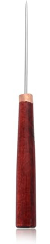 OQKAHIV 1 Pezzi Punteruoli da Cucito, Punteruolo con Manico di Legno, Perforatore, Punteruolo in Pelle per Cucire, Perforare, Punteruolo da cucito con manico in legno per realizzare candele su tela