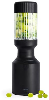 BEAST Smoothie Maker 850W - Kompakter Standmixer Hochleistungsmixer mit Tritan Trinkflasche - 640 ml - To-go Trink - und Aufbewahrungsdeckel - Mixer für Smoothies, Eis und Shakes - Mini Blender