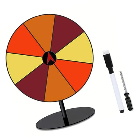 CAZSTYK Ruota Premio Gioco Giradischi Fortunati Estratti Roulette Ruota Da Tavolo Premio Giradischi per Partito Insegnamento Attività Supermercati Fortune Personalizzabili Da Tavolo
