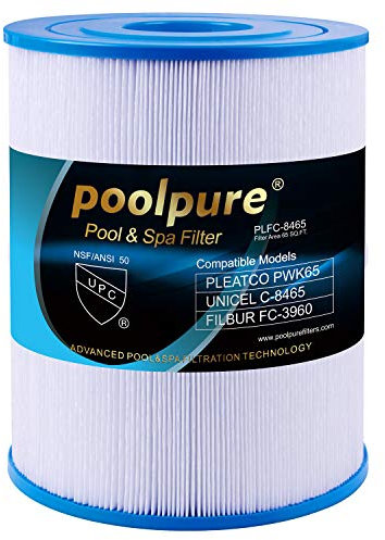POOLPURE Hot Tub Filter Replacement for Unicel C-8465, Pleatco PWK65, Filbur fc-2390 Hot Springs Filter Spa filter (invoice available)