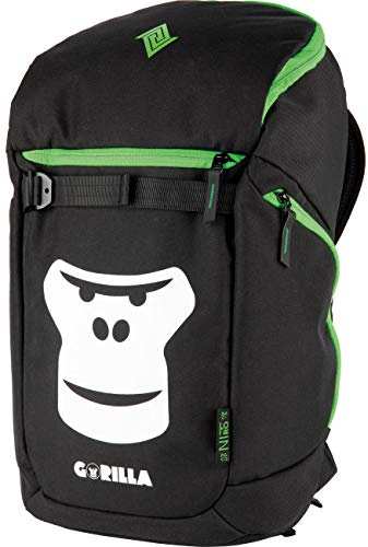 Nitro Nikuro Daypack Alltagsrucksack Schulrucksack Sportrucksack Wasserabweisende Reissverschlüsse Laptopfach, Black, 26 L