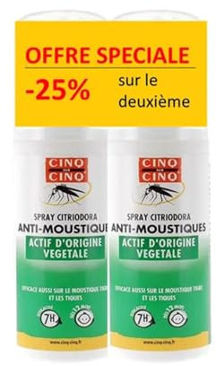 Cinq sur Cinq spray Citriodora anti-moustiques lot de 2x100ml