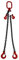 Joma-Tech 2-Strang Anschlagkette 1,5m GK8 8mm schwarz verkürzbar