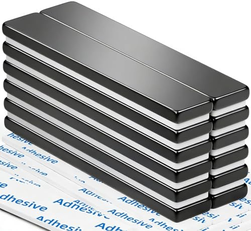 12 Pack Neodymium Magnets, Strong Magnets, 60 x 10 x 3 mm Rare Earth Magnet